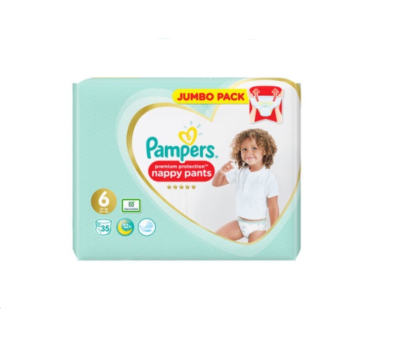 Pampers Premium Protection Nappy Pants Size 6  35pack