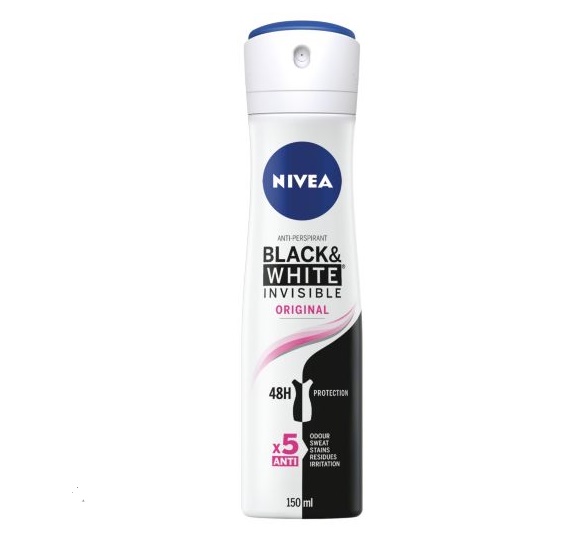 Nivea Anti-Perspirant Deodorant Spray Black And White 150ml
